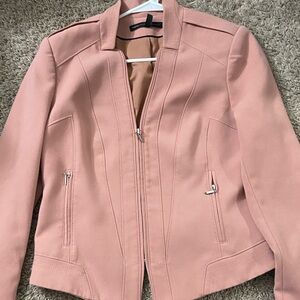 white house black market dusty pink jacket size 8